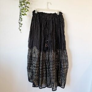 Mes Demoiselles Paris Byzantine Pleated Long Skirt Sz FR40 / US 8